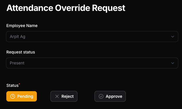 Attendance Rectification